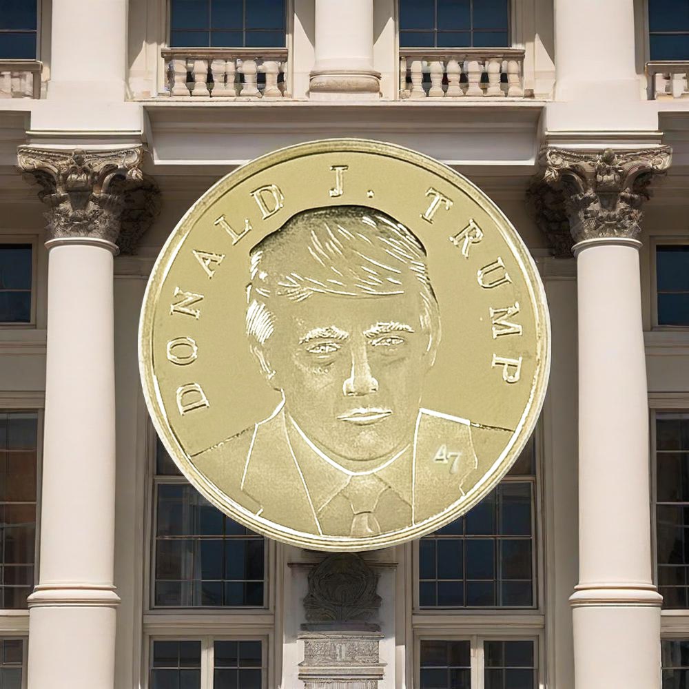 President Trump Victory Gold Collectible Coin 2025 - 47 President Edition