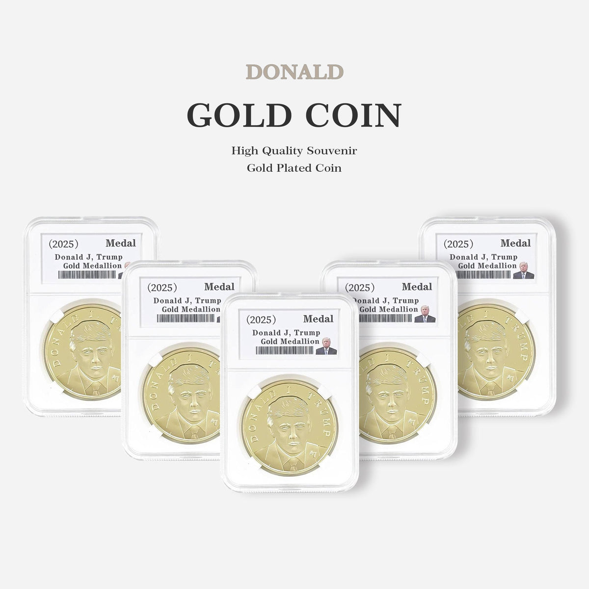 President Trump Victory Gold Collectible Coin 2025 - 47 President Edition
