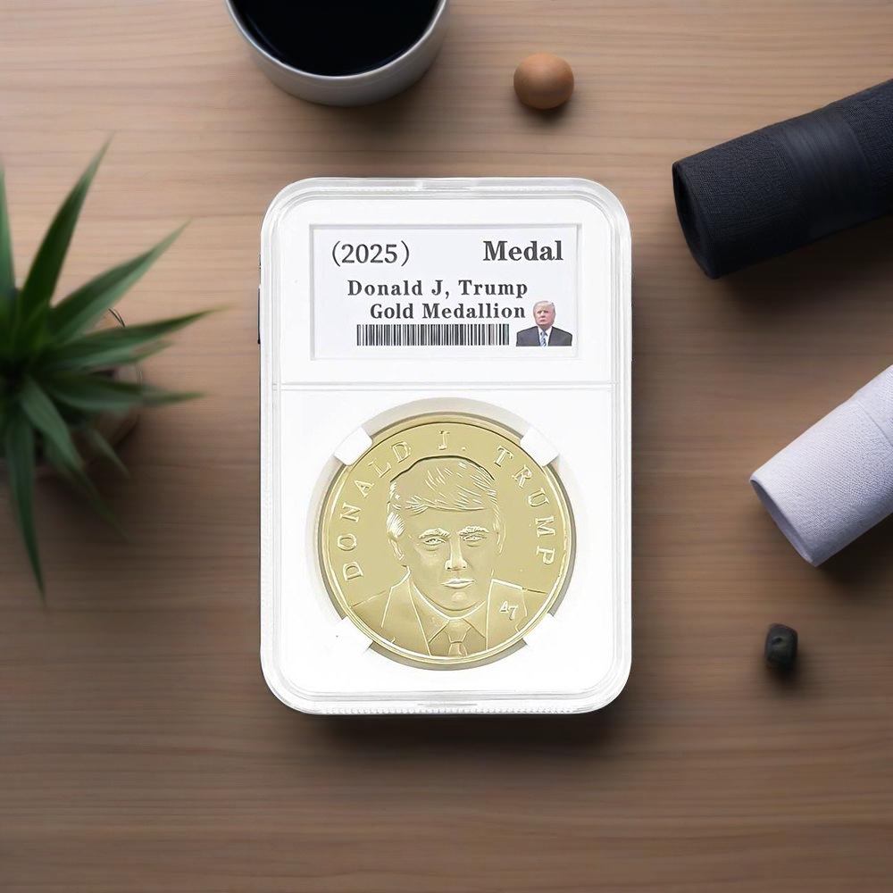 President Trump Victory Gold Collectible Coin 2025 - 47 President Edition