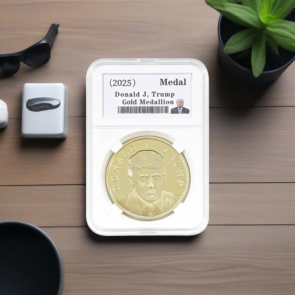 President Trump Victory Gold Collectible Coin 2025 - 47 President Edition