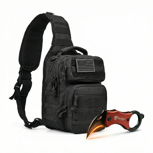 FREE Military Shoulder Bag + StrikePocket Knive